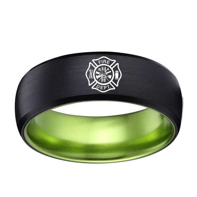 Fire Fighter Rings Tungsten Carbide